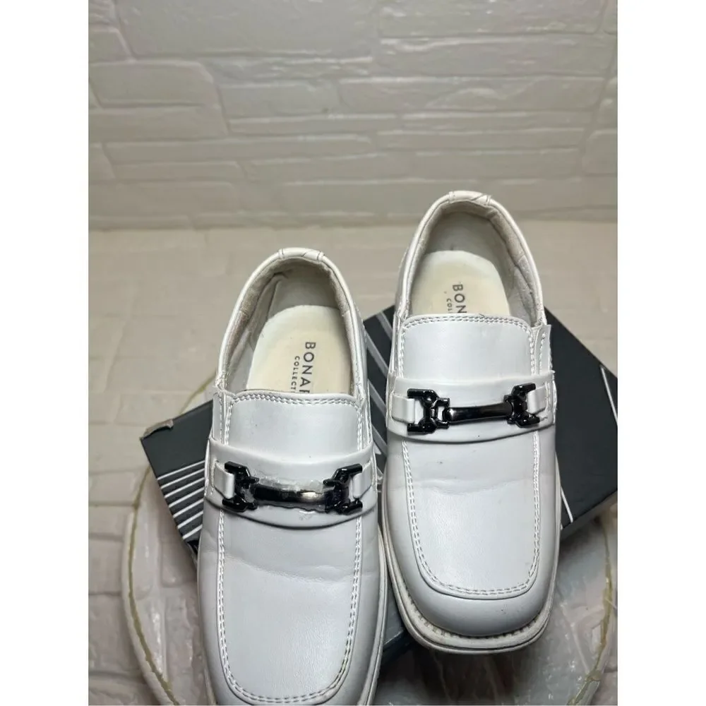 Toddler white dress shoes genuine leather